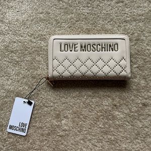 Love Moschino Portafogli Pu Avorio Wallet NWT